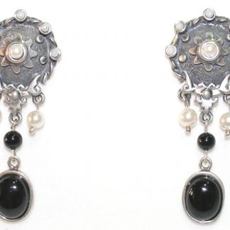 orecchini argento e perle silver and pearl earrings