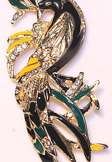 spilla uccello del Paradiso Bird of Paradise brooch